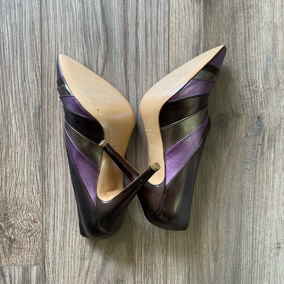 Just Cavalli Metallic Purple Booties | 39.5 - Picture 7 of 9